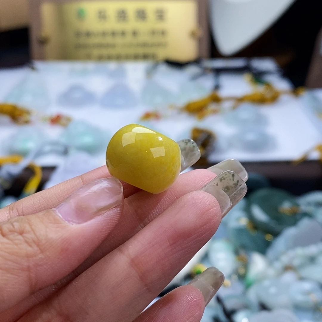 翡翠未镶嵌颈饰3021