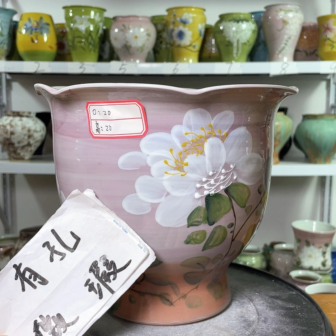 景德镇陶瓷花盆花器暇256