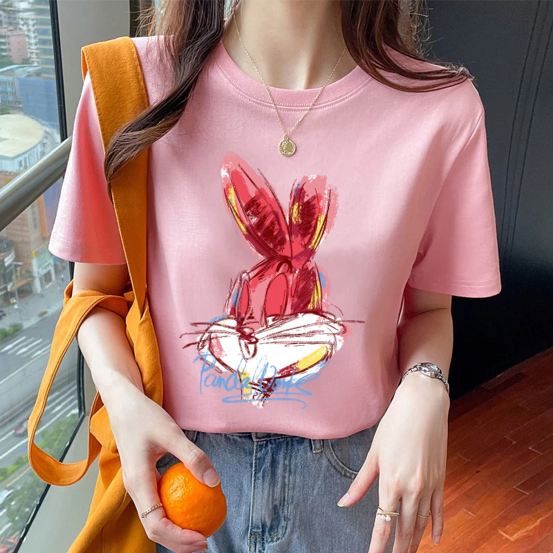 新款发财兔新疆棉T恤230g