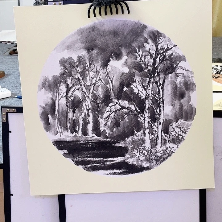 国画张圣敏先生纯手绘作品