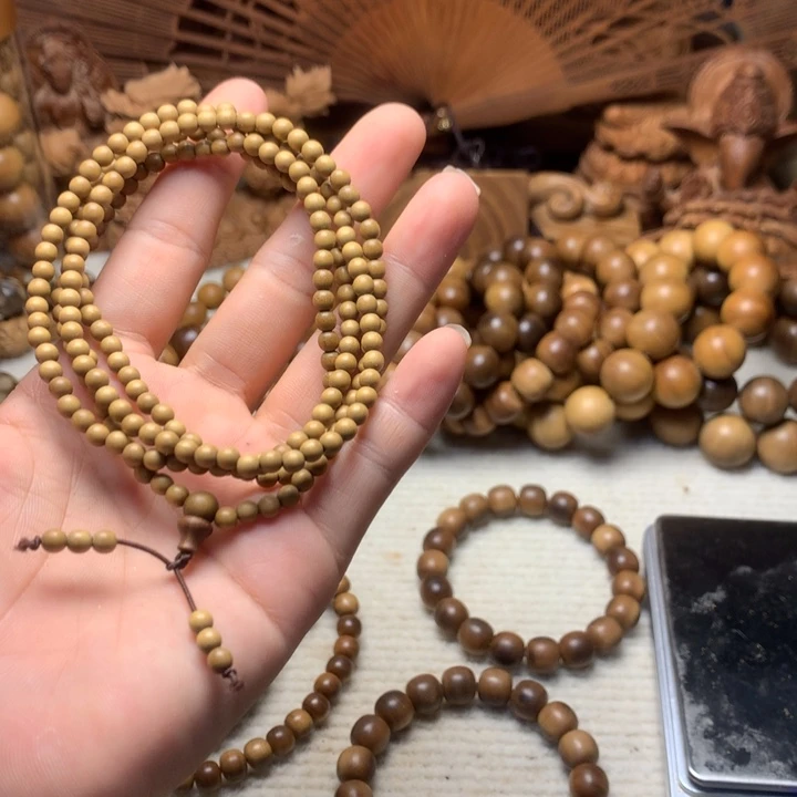文***姐檀香木手串/手链老山檀香0.4多圈