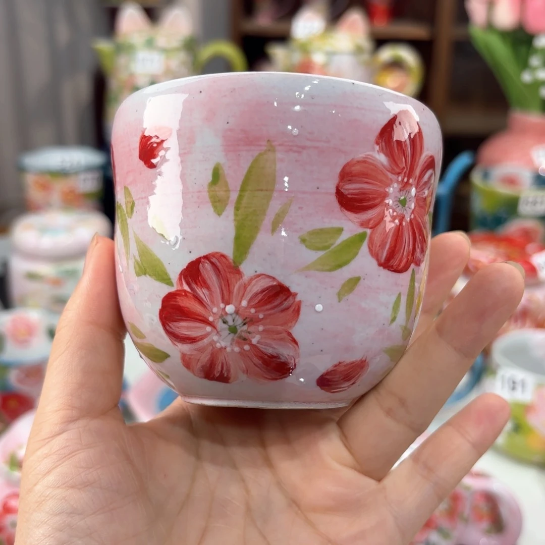 景德镇手绘高温釉下彩陶瓷茶具