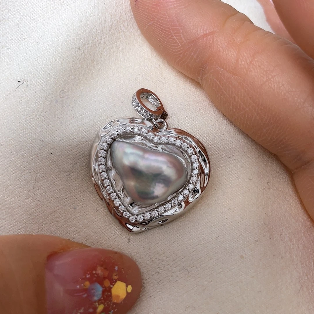 海水珍珠颈饰银S925镶嵌