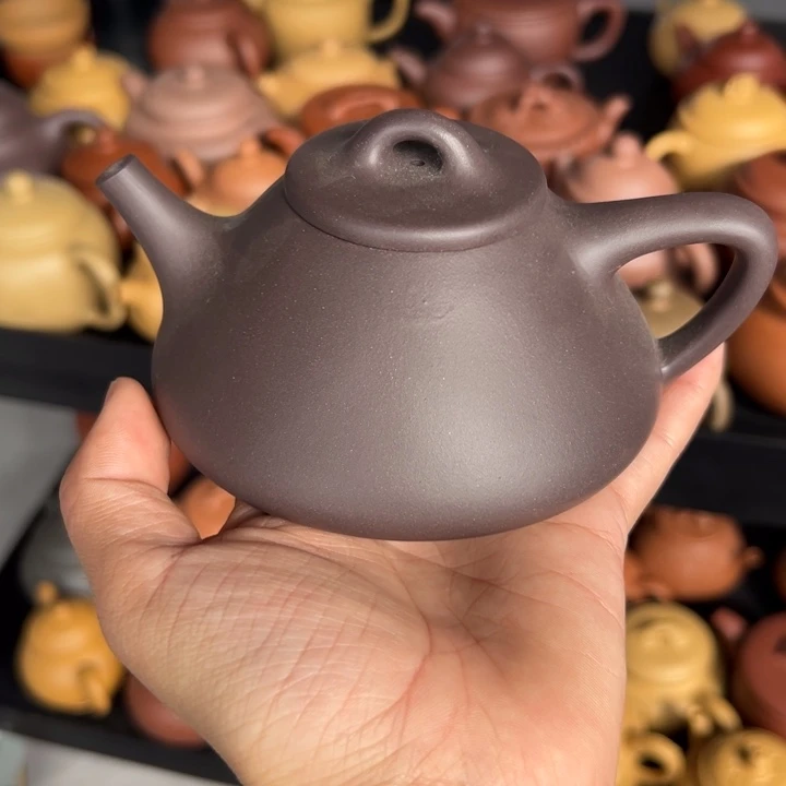 茶宠紫砂260cc紫泥子冶石瓢