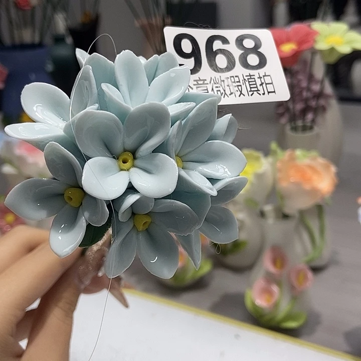 陶瓷纯手工捏花设计