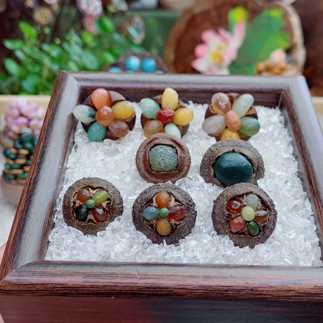 木石院子莲蓬摆件