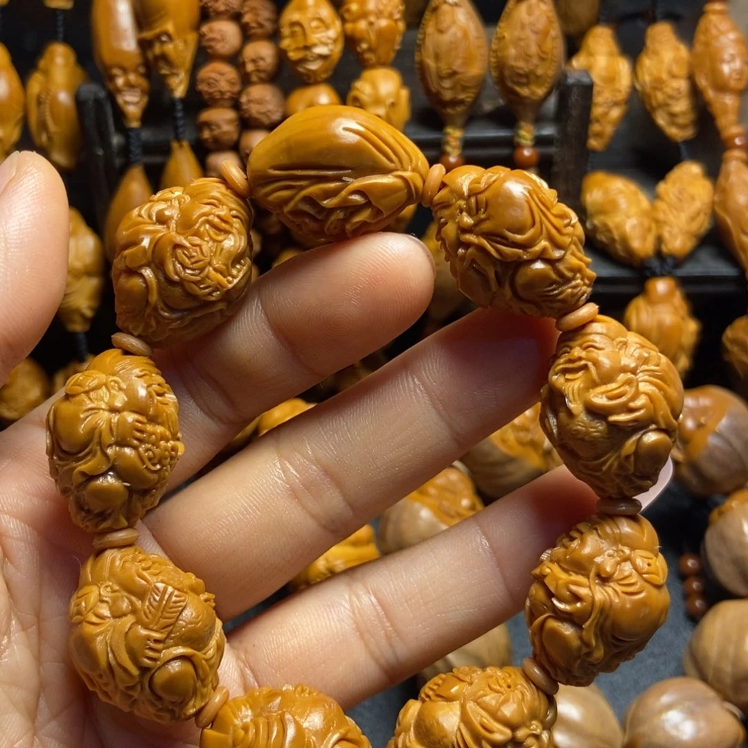 【闪购商品】手串/手链橄榄核八方财神