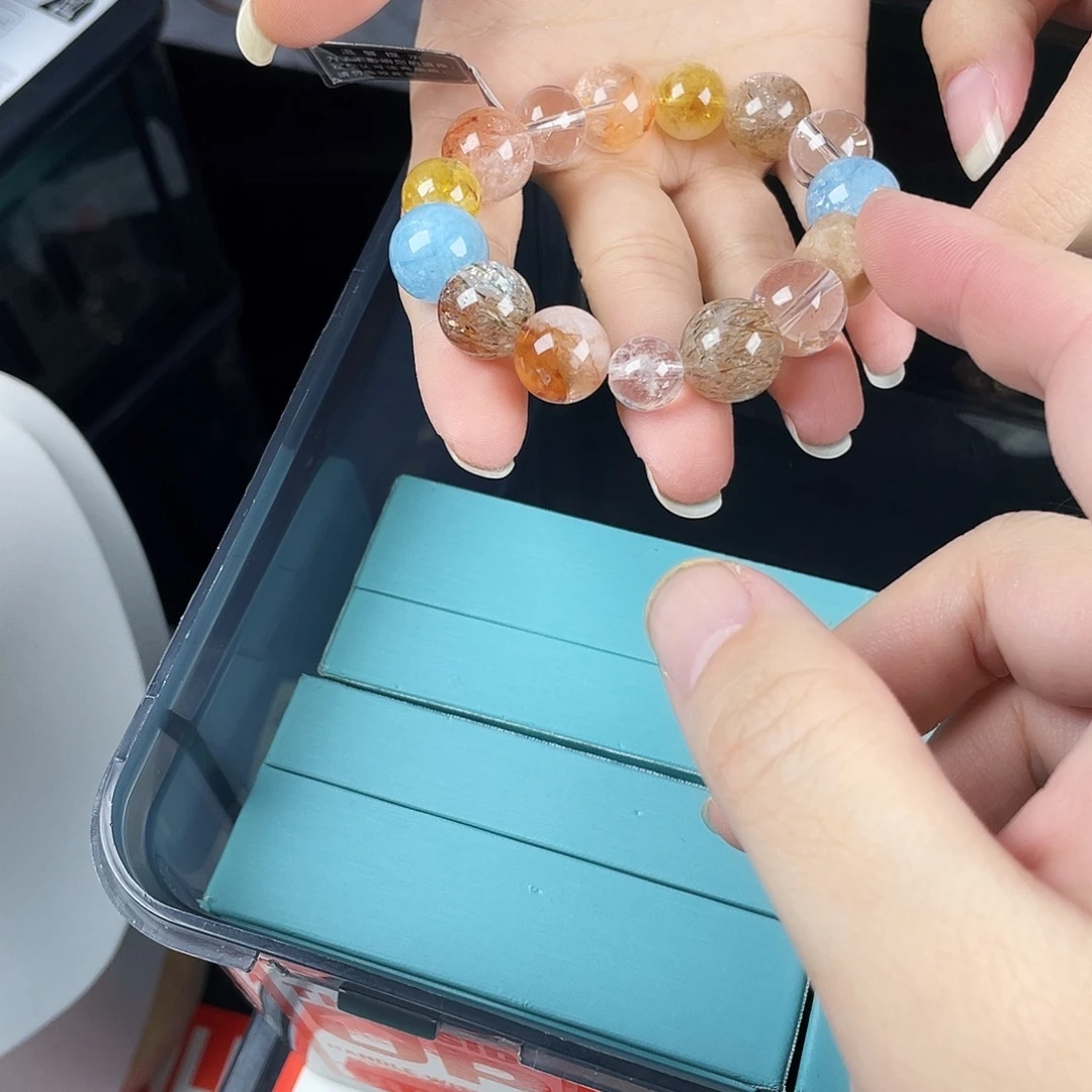 手串银S925镀金镶嵌水晶