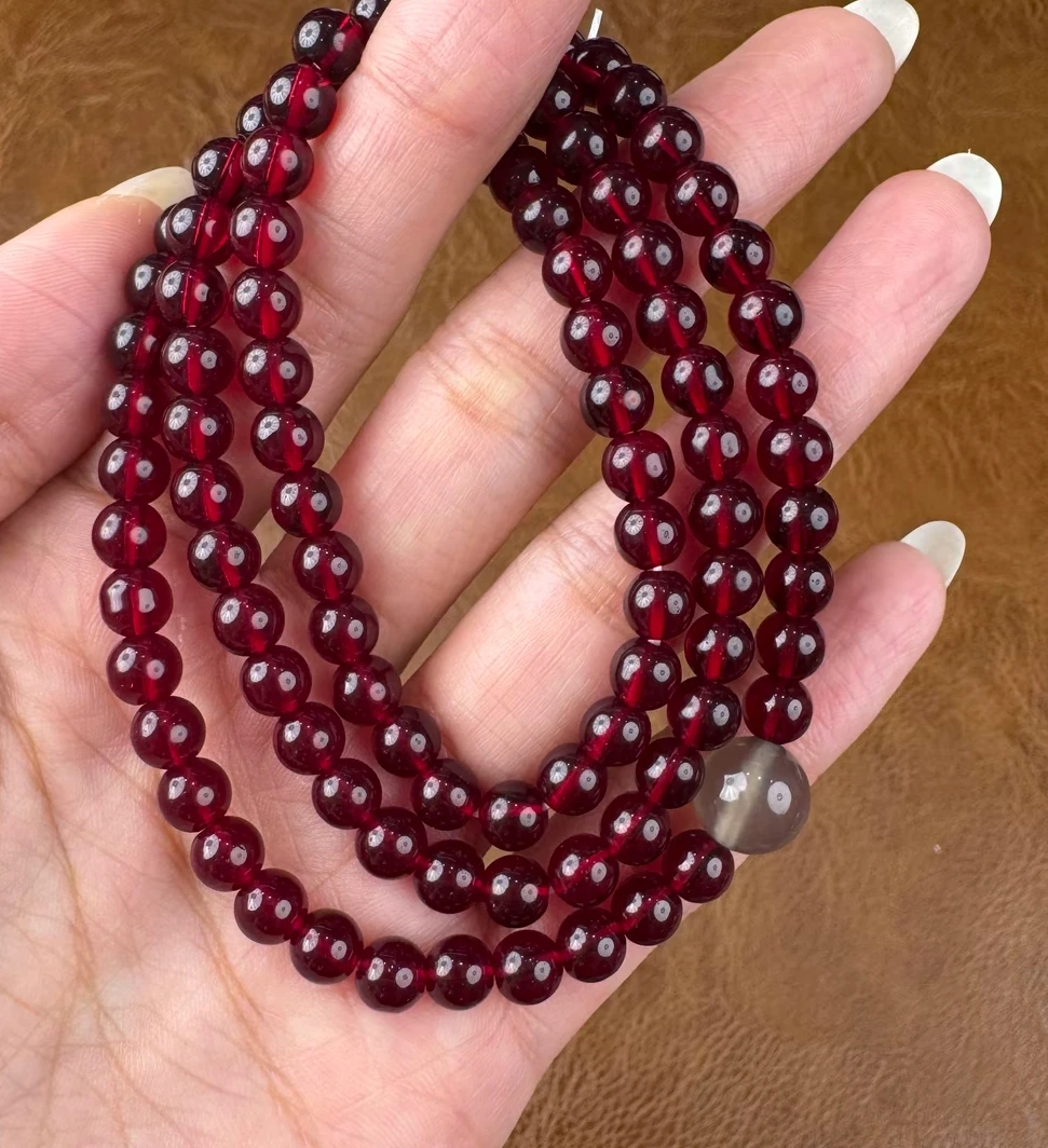 石榴石项链0.6（无礼盒）@@YS1746