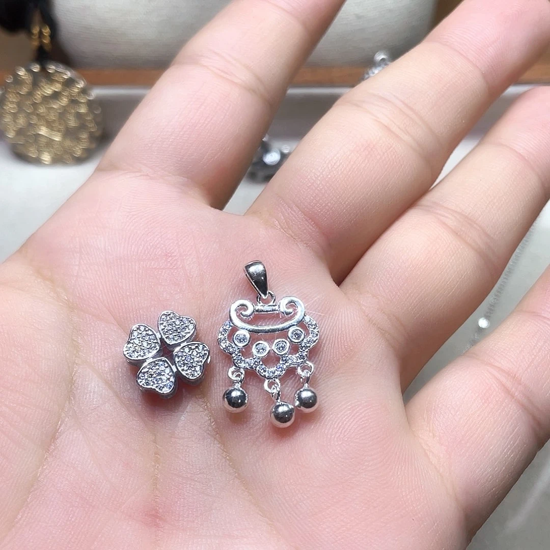 坠链均925银锆石两个店