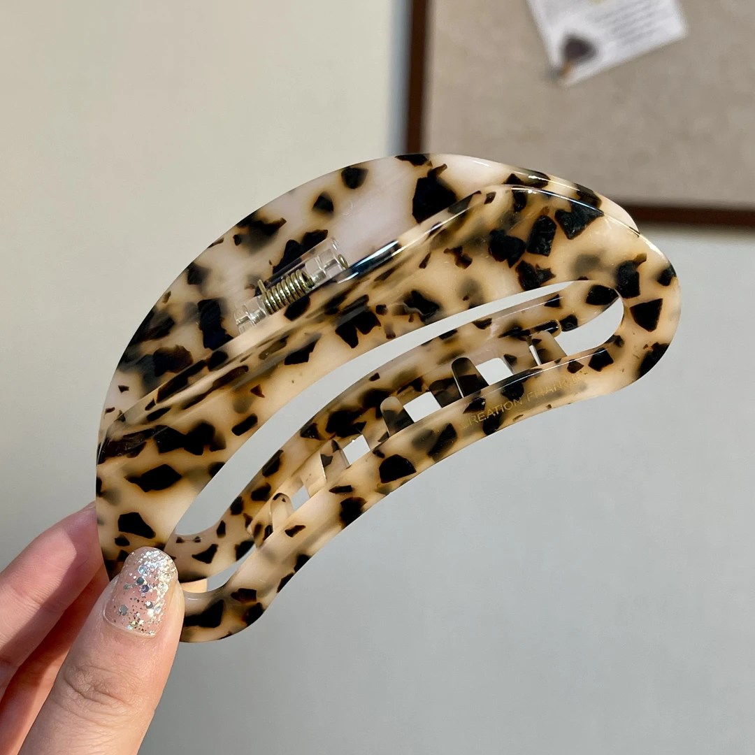 【福利款】浅色豹纹大抓夹复古小众百搭