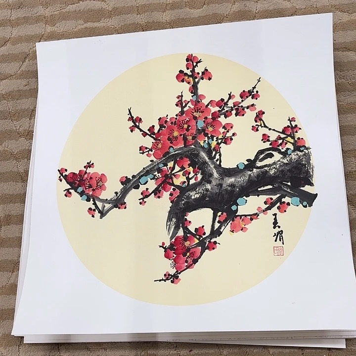 国画花鸟等图案和50.50