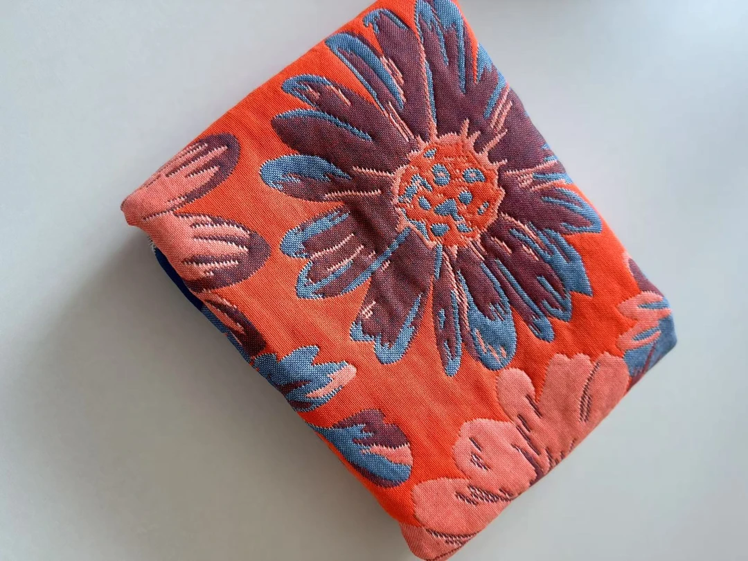 【枕巾】多层加厚枕巾一对装52*75cm 橙红荡漾