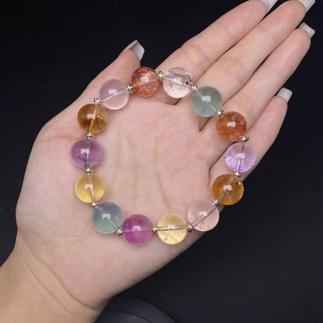 y513 天然梦幻水晶手链多样性发一