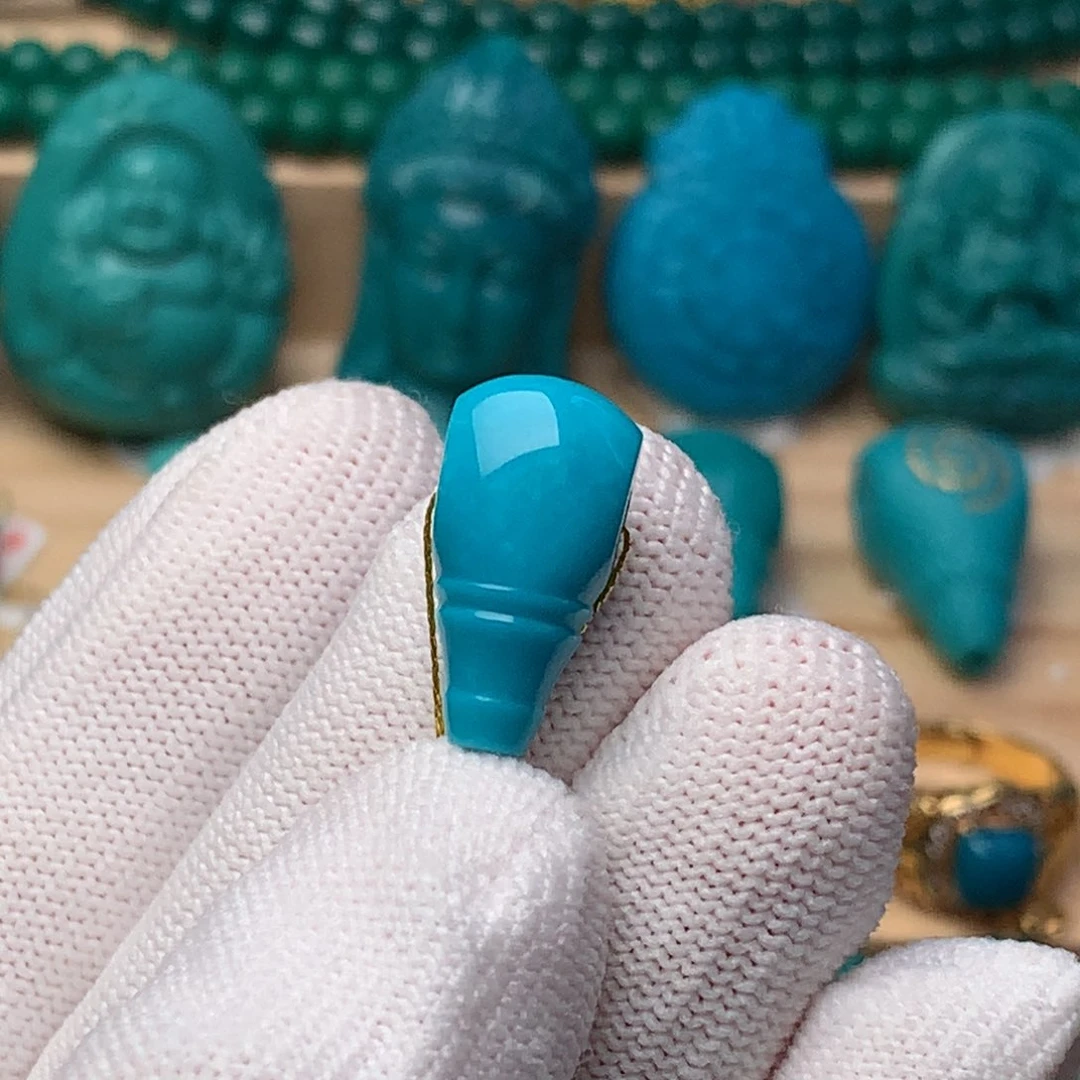 未镶嵌绿松石珠宝奇石9.3mm