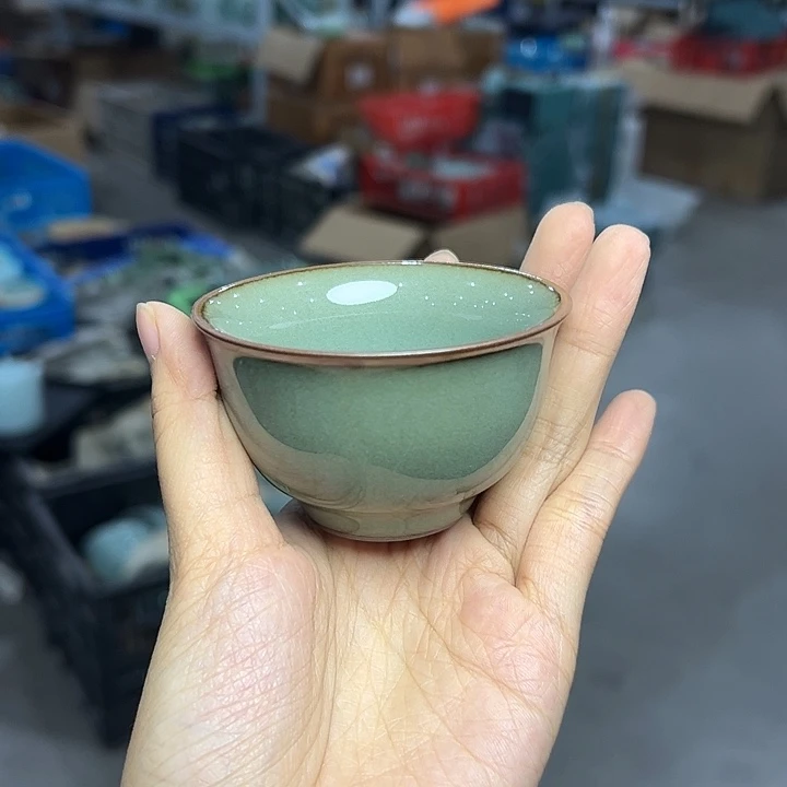 龙泉云间青瓷小米茶器