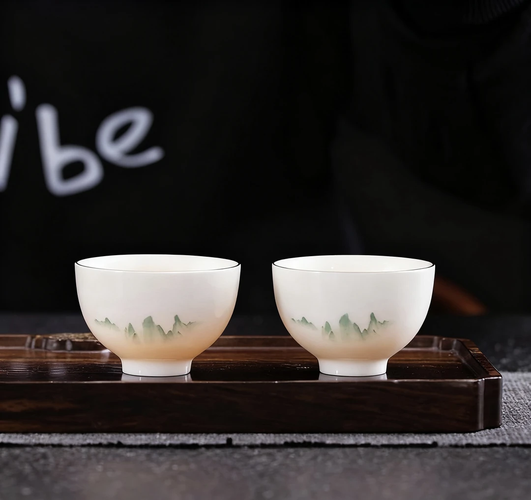 晟翔陶瓷绿山单杯子