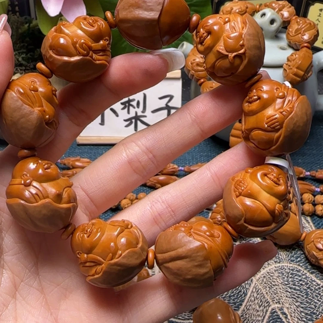 【闪购商品】橄榄核手串包衣弥勒