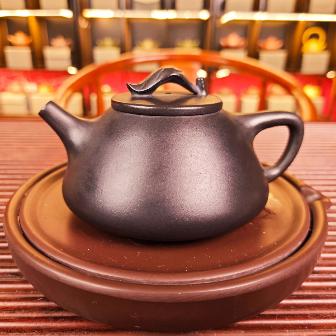 DT1205一叶暴福子冶石瓢石黄全手工紫砂壶