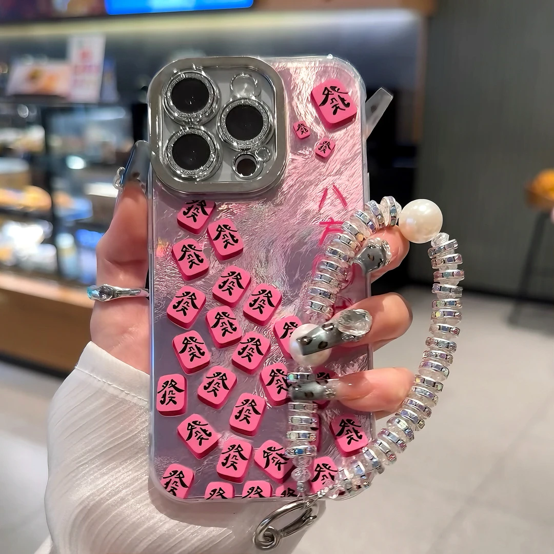 潮牌精孔冰川八方来财适用苹果16/13手机壳套华为vivo小米15oppo