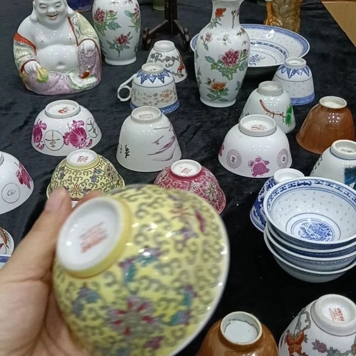 紫***来陶瓷景德镇茶碗一个