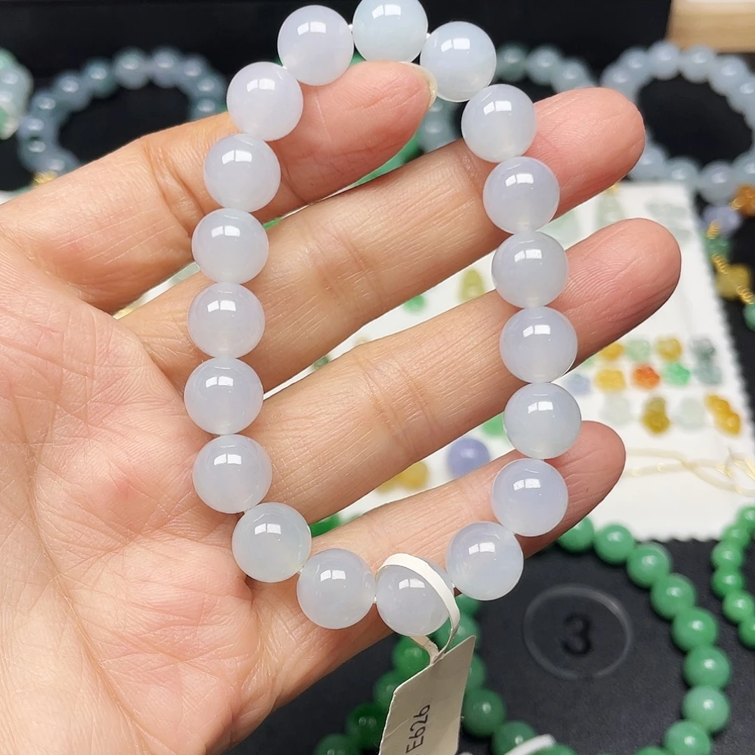 翡翠未镶嵌手链天然缅甸翡翠A货卡10