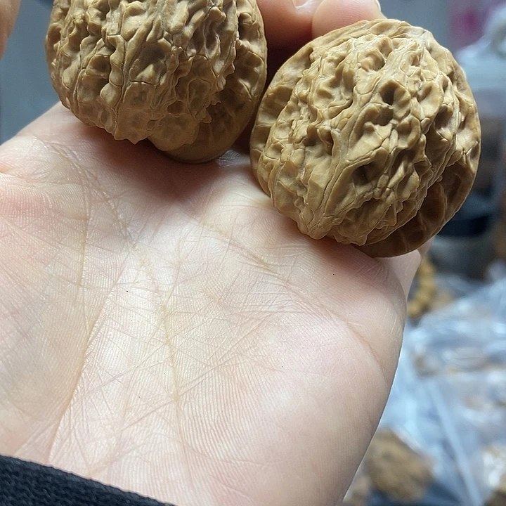 文玩核桃把件39白狮子老树