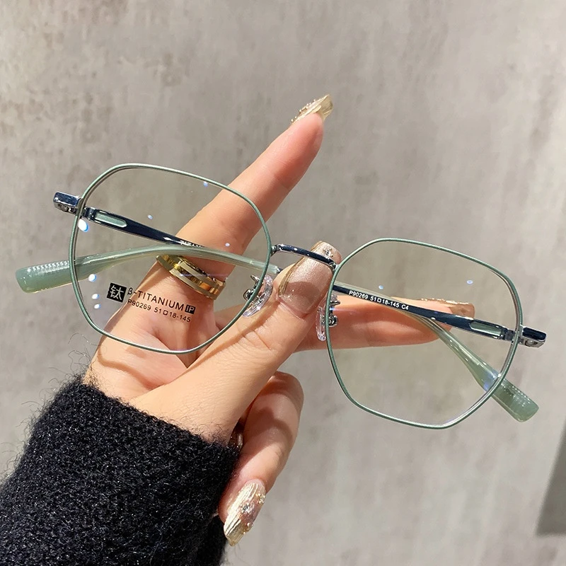超轻防蓝光眼镜架男女时尚细边眼镜框架可配近视度数学生光学镜架
