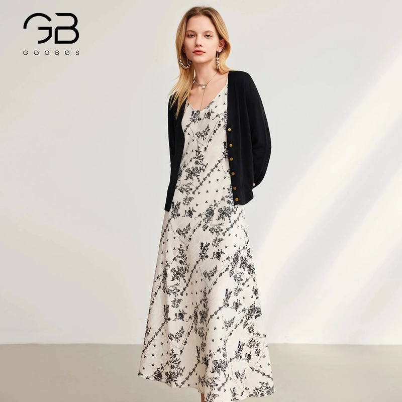 【谷邦L+】谷邦GOOBGS 印花吊带连衣裙 G5143118-6