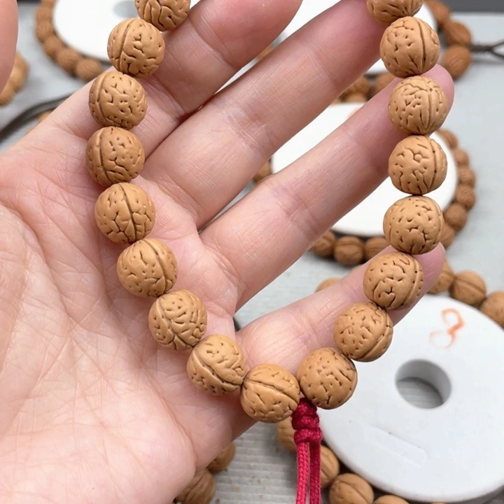 囍****核桃手串/手链11.5尺寸野生桃核手持