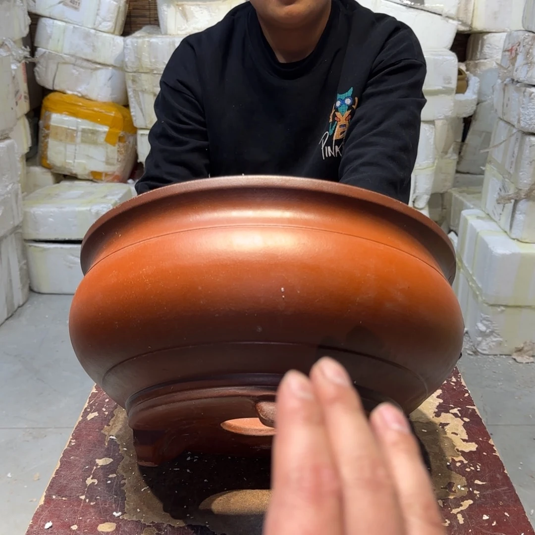 紫砂花盆口径31高度15