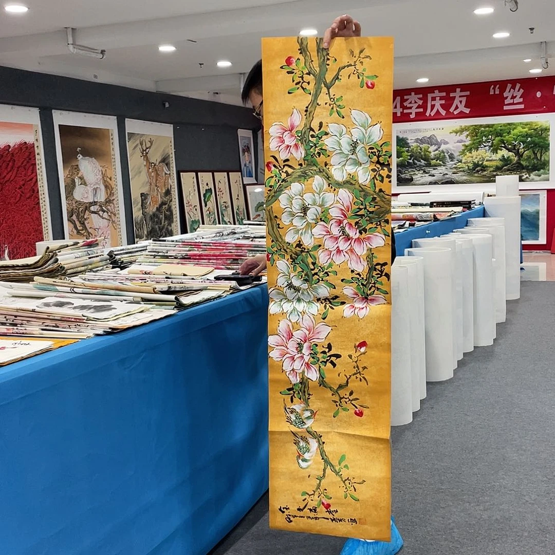 国画今天早上国画作品展