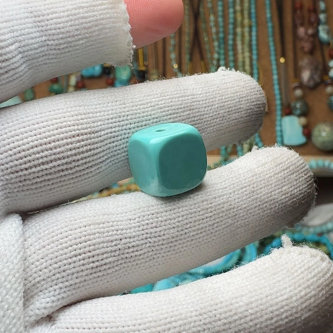 绿松石珠宝奇石未镶嵌我****吖11mm