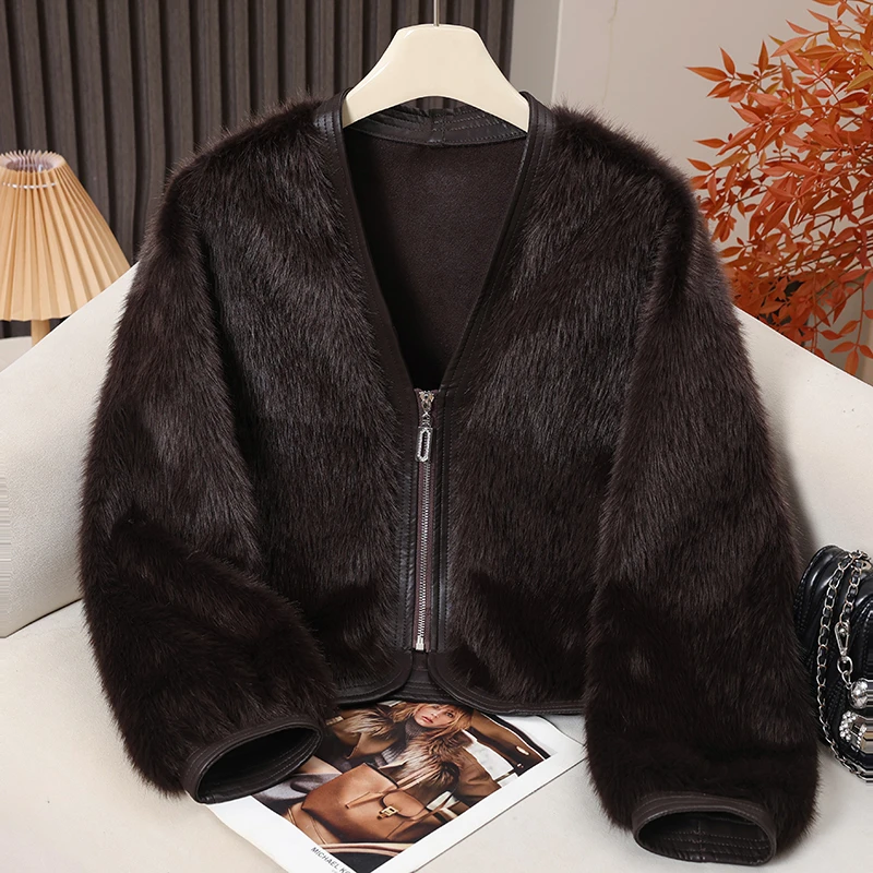 针织短外套女装秋冬女常规款男女通用冬季短款女士