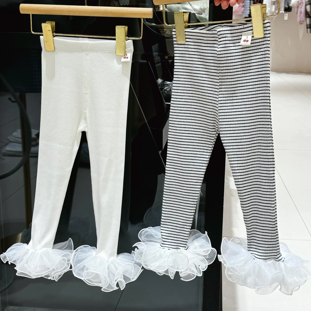 雏奇实体高品质 网纱花边打底裤