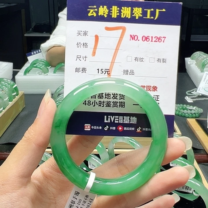 石英质玉未镶嵌手镯