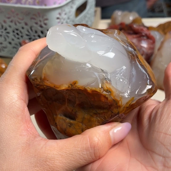 玛瑙/玉髓未镶嵌吊坠(不含链)