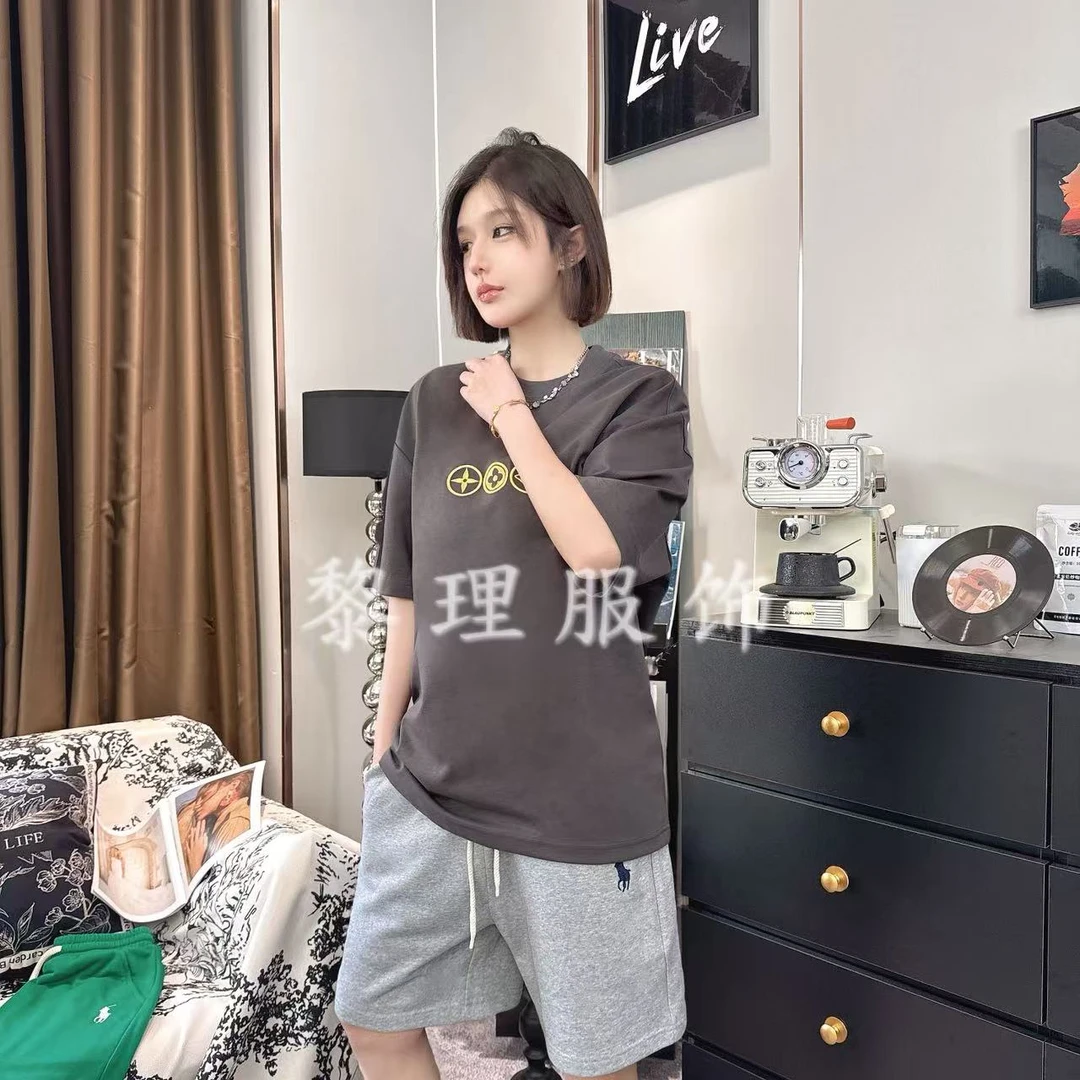 1109夏装短袖T恤男女同款时尚休闲夏季百搭宽松韩版潮流圆领