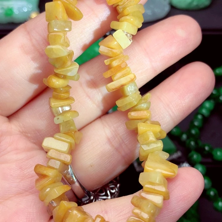 翡翠未镶嵌毛衣链