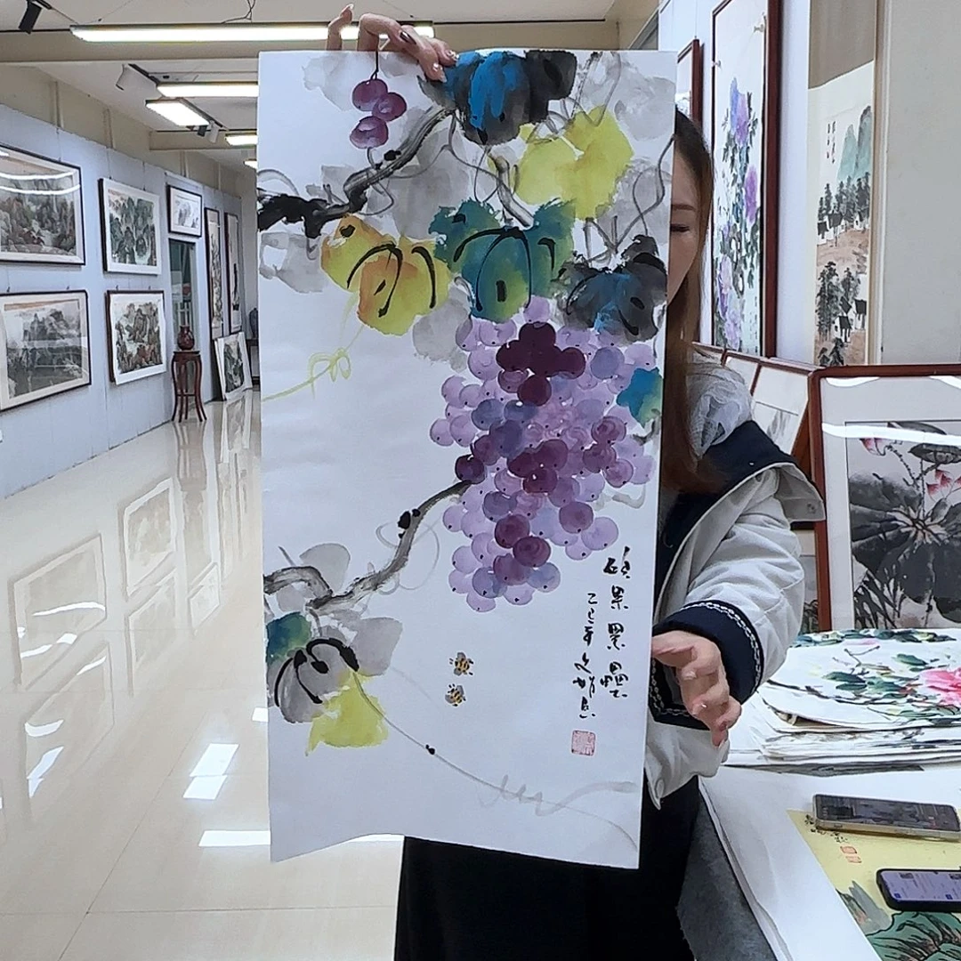 国画国画作品多次