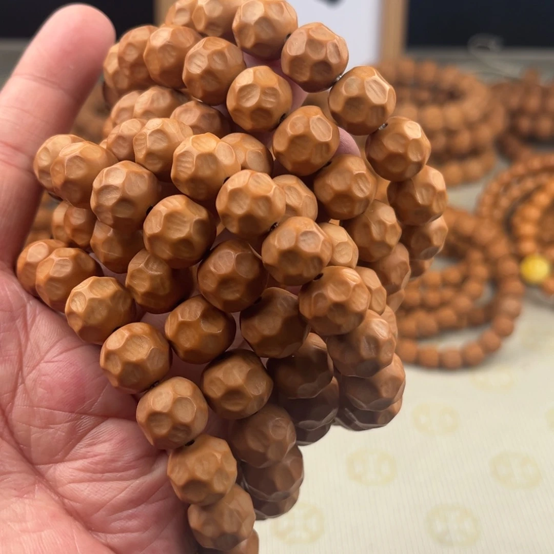 猴头核桃手串泛油无暇星痕奶酪