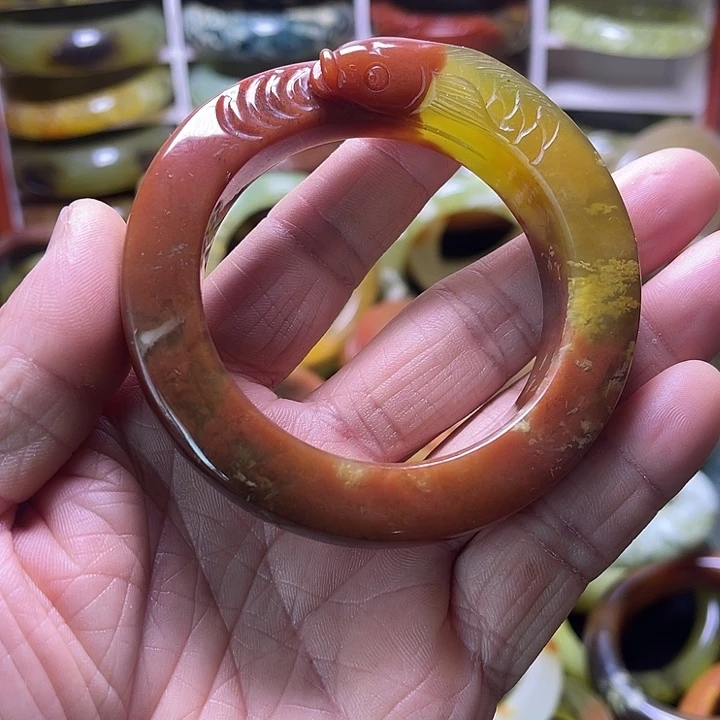 蛇纹石玉合金手镯