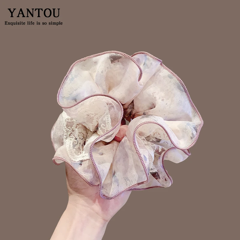 发圈女2025新款日常外戴高级感洋气时尚百搭超仙头绳扎头大肠发绳