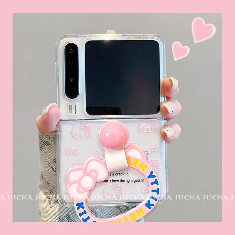 线条凯蒂支架适用华为purax手机壳硅胶防摔HUAWEIpurax典藏版可爱