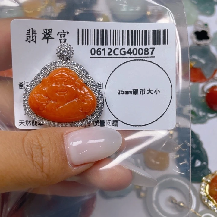 翡翠未镶嵌吊坠(不含链)