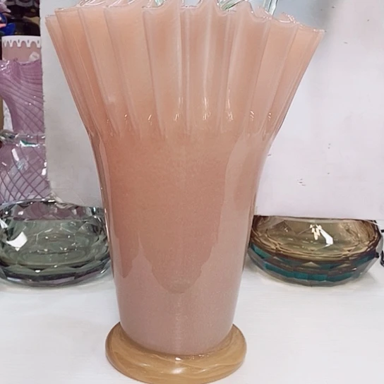 琉璃花瓶高30厘米口径15厘米