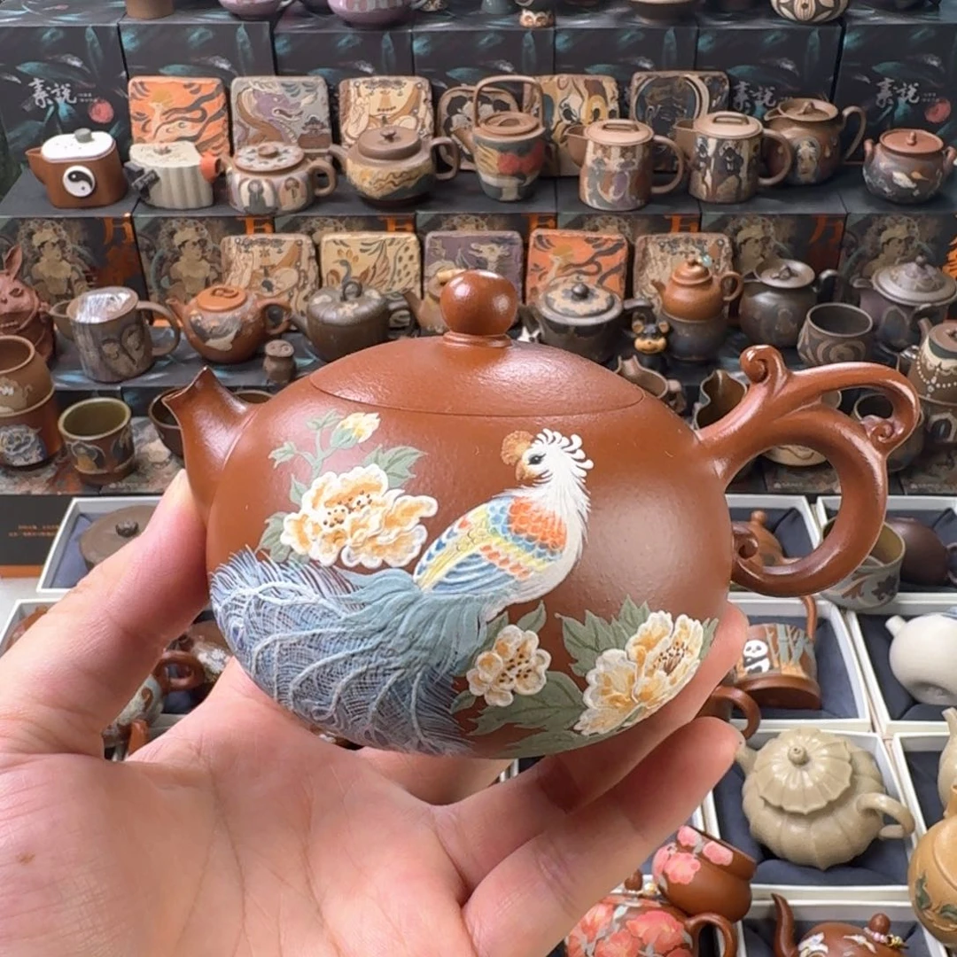 茶壶紫砂200cc原矿精工半手