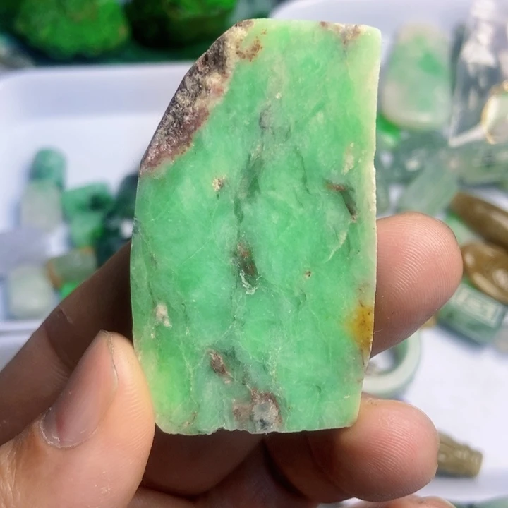 翡翠散珠天然翡翠A货挂件