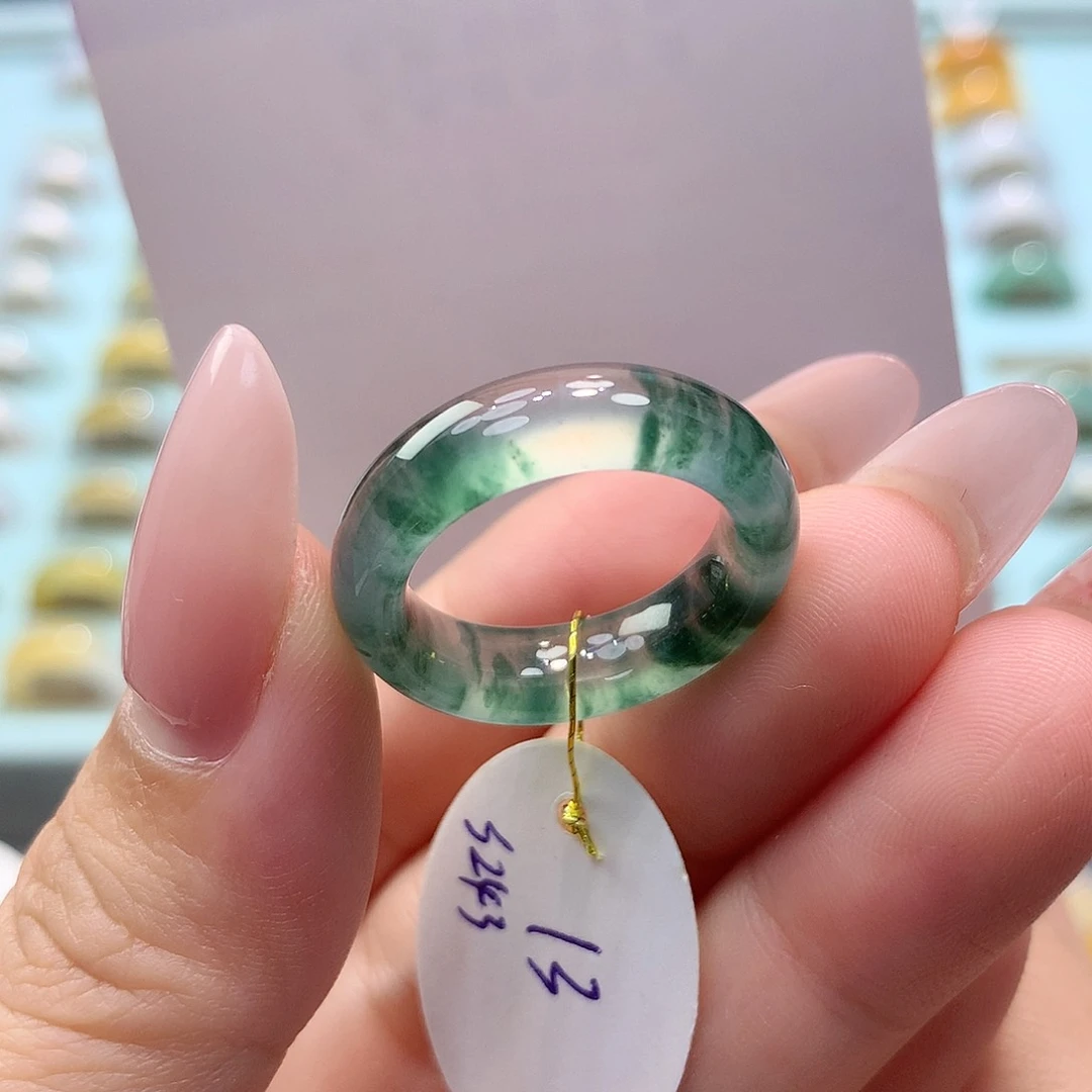 未镶嵌戒指翡翠13圈