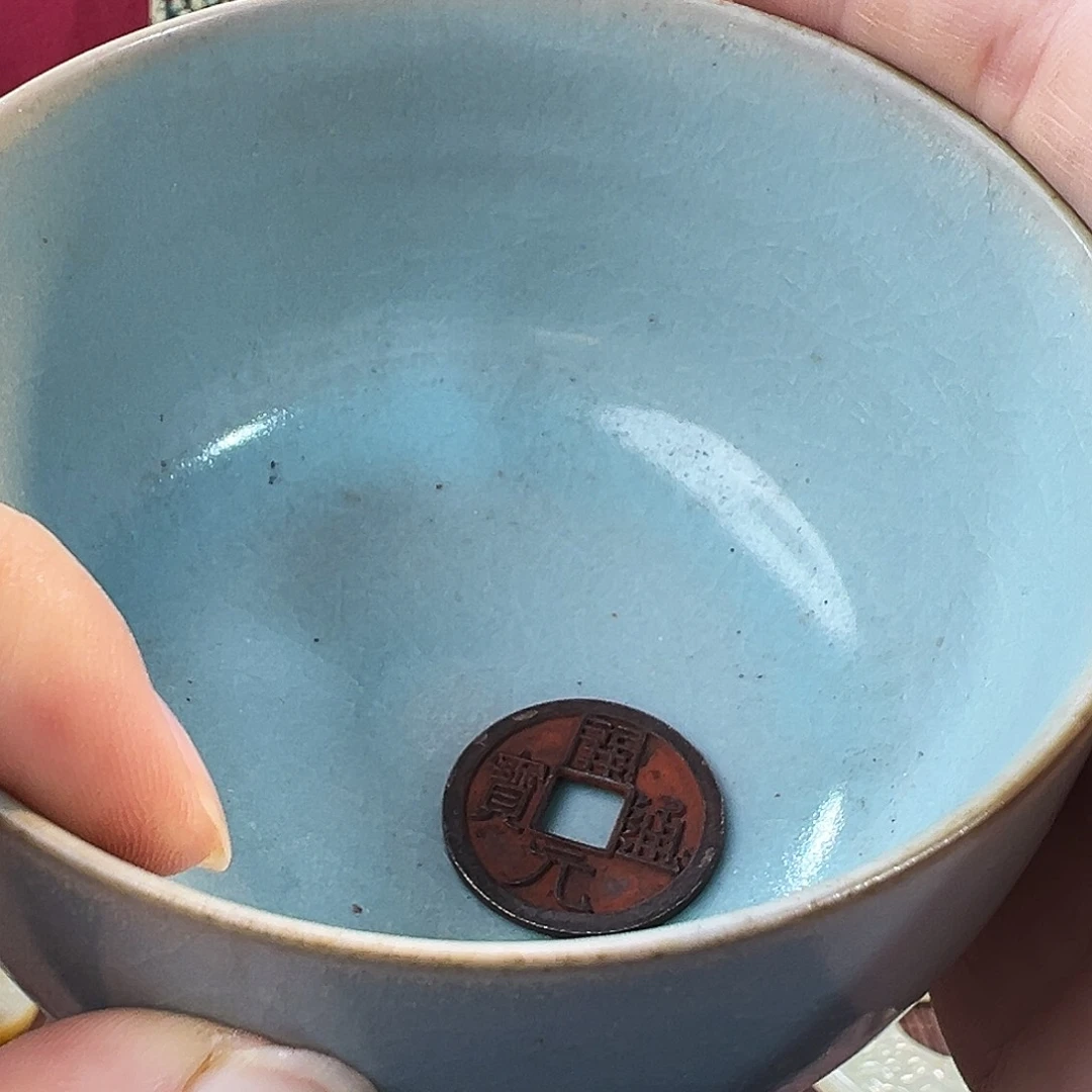 用***6瓷片五大名窑瓷器摆件瓷片